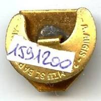 ESCL , 1877, insigne de boutonnière, attache à patin
