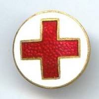 Croix Rouge sur fond blanc,...