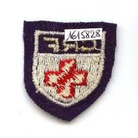 Croix Rouge Française, tissu, broderie sur feutre, 33x36