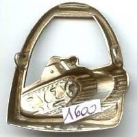 1° Division Légère, char dans étrier, estampé