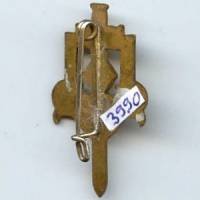 3° Division Blindée, 21x37, tout métal ajouré, épingle soud