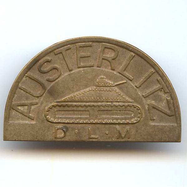 3° Division Légère Mécanique , Austerlitz, gros boléro rond, retirage ancien, patiné