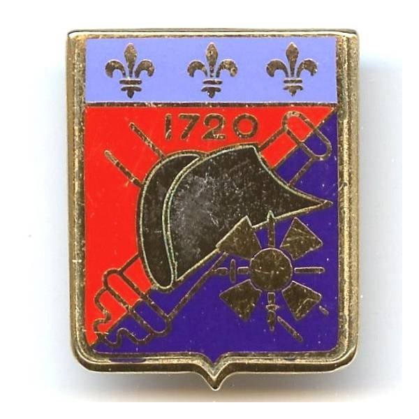 4° Rgt d' Artillerie, chapeau noir, résine,G 2483 horizontal
