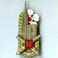 12° Rgt d' Artillerie, relief