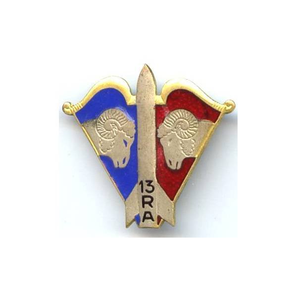13° RA, têtes à plat, H 42, fixation molette