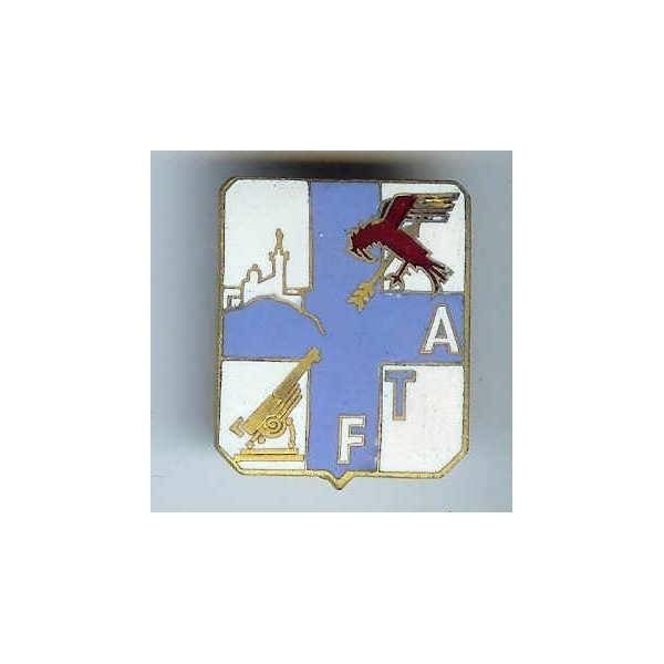FTA de la XIV° RM, écu rectangulaire, marquage latéral