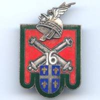 16° Rgt d' Artillerie, émail