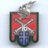 16° Rgt d' Artillerie, émail