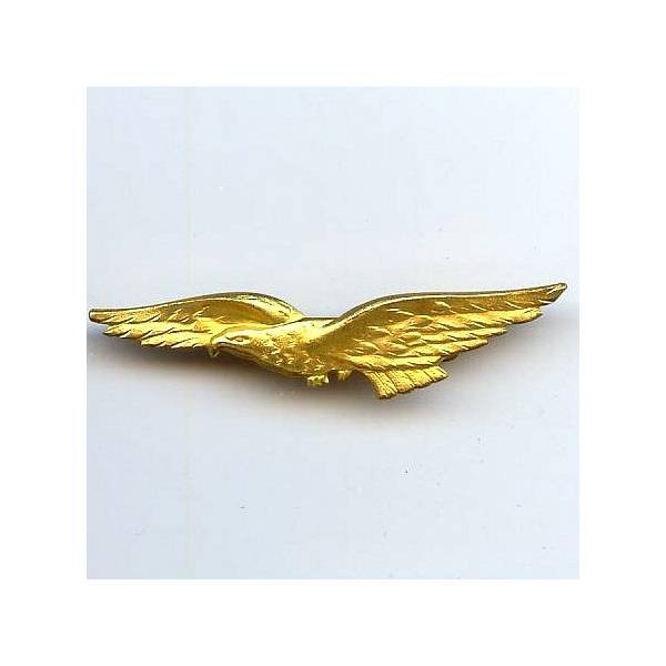Charognard doré volant à gauche, épingle, pastille ronde
