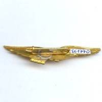 Charognard doré volant à gauche, épingle, pastille ronde