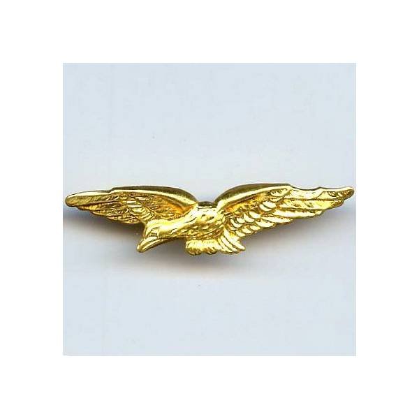 Charognard doré volant à gauche, estampé, pattes repliables