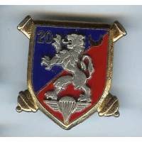 20° Rgt d' Artillerie, relief