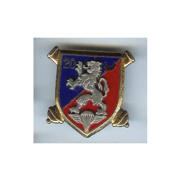 20° Rgt d' Artillerie, relief