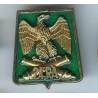 24° Rgt d' Artillerie, fond vert, matriculé