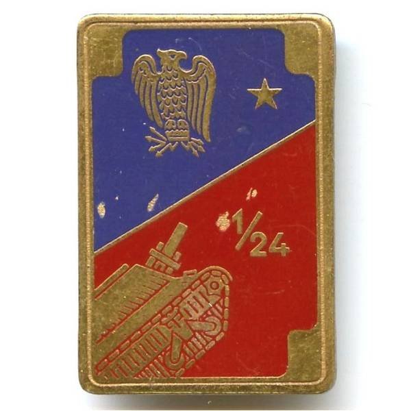24° Rgt d' Artillerie / 1° Groupe, peint, légers éclats