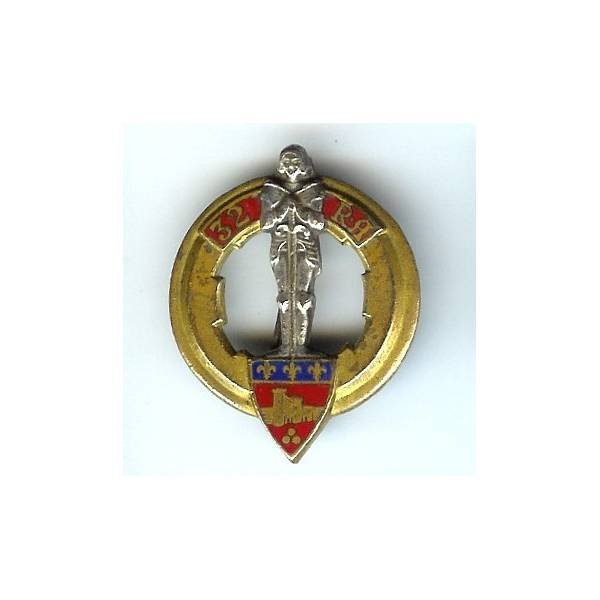 32° Rgt d' Artillerie, émail, attache à bascule