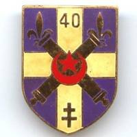 40° Régiment d'Artillerie ,...