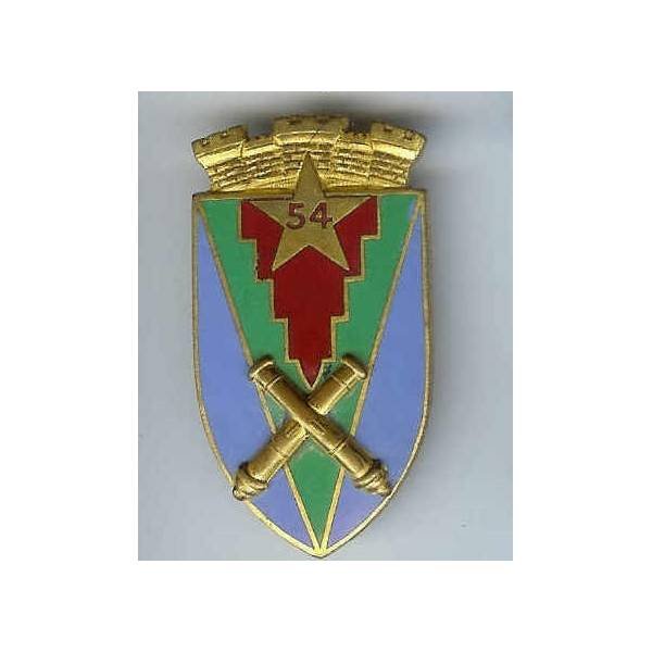 54° Rgt d' Artillerie, émail, attache déformée