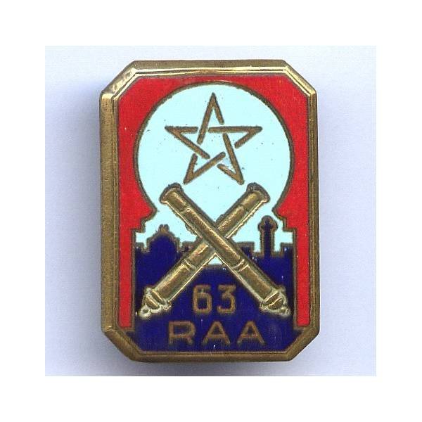 63° Rgt d' Artillerie d' Afrique, étoile à 5 branches