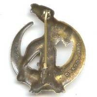 En argent , 64° Régiment d'Artillerie d'Afrique, croissant, chamois, émail, gros éclat