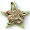 69° Rgt d' Artillerie, vert clair, dragon, attache déformée