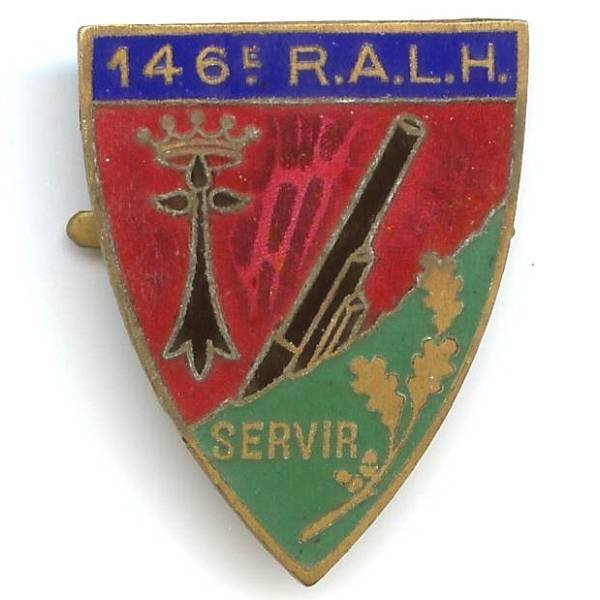 146° Rgt d' Artillerie Lourde Hippo, attache pattes, taches