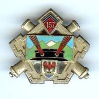 157° RAP, chevrons, attache...