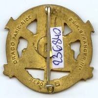 196° Rgt d' Artillerie Lourde Tractée, marquage en arc
