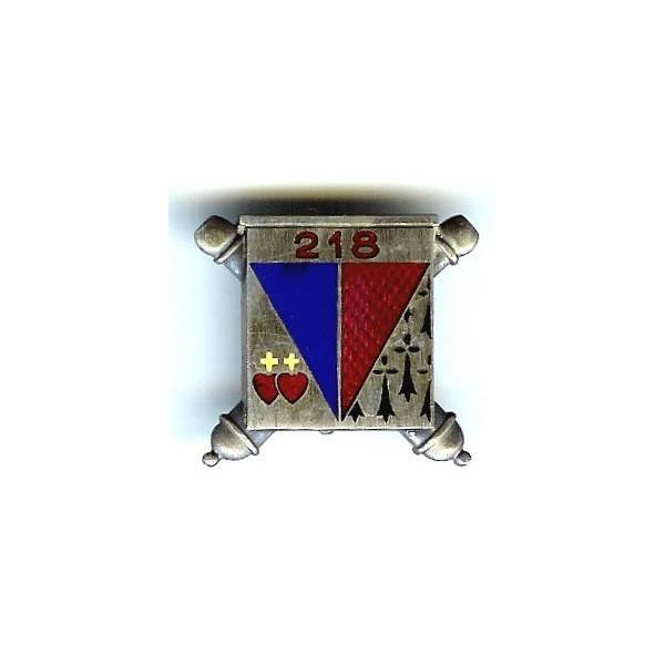 218° Régiment d'Artillerie Lourde Divisionnaire , argenté