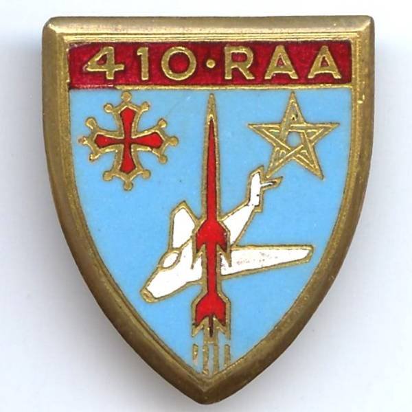 410° Rgt d' Artillerie Antiaérienne, guilloché, 2 boléros D