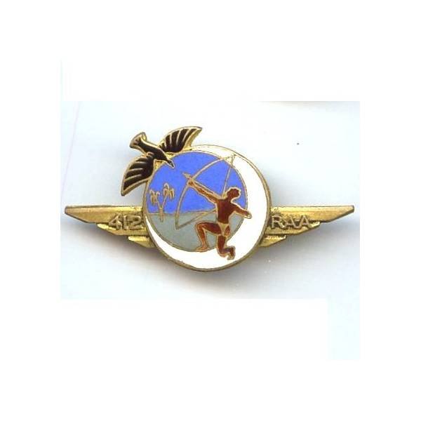 412° Rgt d' Artillerie Antiaérienne, dos guilloché