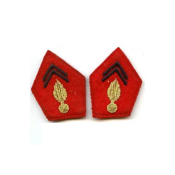 Paire de pattes de col d' officier d' Artillerie