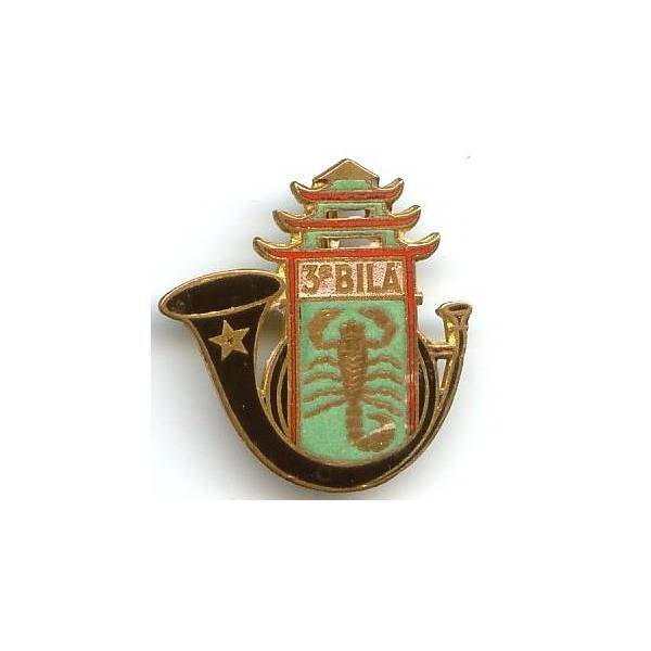 3° Bataillon d'Infanterie Légère d'Afrique , scorpion, cor d'émail noir, 1 boléro Drago