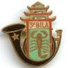 3° Bataillon d'Infanterie Légère d'Afrique , scorpion, cor d'émail noir, 1 boléro Drago