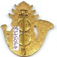 3° Bataillon d'Infanterie Légère d'Afrique , scorpion, cor d'émail noir, 2 boléros Drago