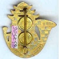 3° Bataillon d'Infanterie Légère d'Afrique , scorpion, cor d'émail noir, éclat d' émail, 2 boléros Drago