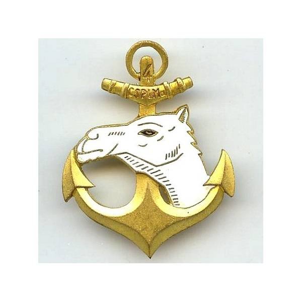 4° Compagnie Saharienne Portée d'Infanterie de Marine , tête de dromadaire blanche , Ab en arc, G 1888 décalé