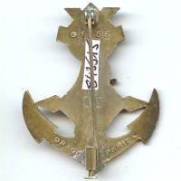 En argent , 12° Compagnie Saharienne Portée d'Infanterie de Marine , matriculé 00