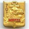 70° Rgt d' Infanterie de Marine TCHAD, émail