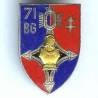 71° Bataillon du Génie, croix du sud à plat, avec son cuir