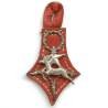 En argent , Compagnie de Commandement du Groupe des Unités Sahariennes de l'Est , 42 mm, sur son cuir