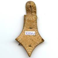 En argent , Compagnie de Commandement du Groupe des Unités Sahariennes de l'Est , 42 mm, sur son cuir