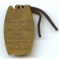 Cinquantenaire des Cies Sahariennes, 1902-1952, cordelette