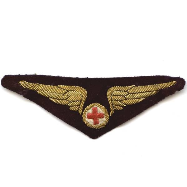 Infirmière Pilote Secouriste de l' Air , ailes, tissu et canetille