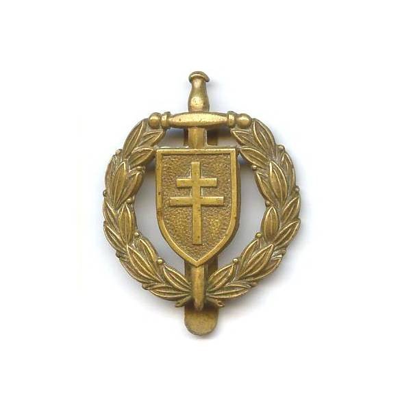 France Libre , insigne de casque des Personnels Féminins des Forces Françaises Libres, bombé