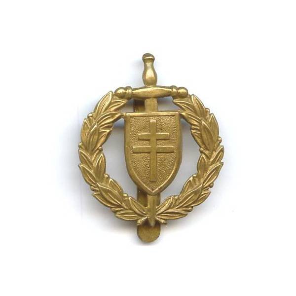 France Libre , insigne de casque des Personnels Féminins des Forces Françaises Libres, estampé