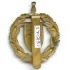 France Libre , insigne de casque des Personnels Féminins des Forces Françaises Libres, estampé