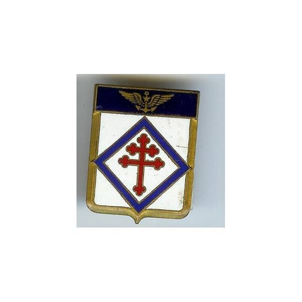 Croix de Lorraine tréflée rouge dans un losange bleu  (1943-..)