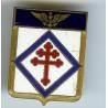Croix de Lorraine tréflée rouge dans un losange bleu  (1943-..)