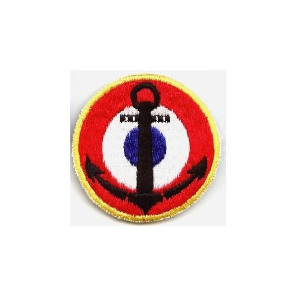 Cocarde Aéronavale 58 mm , tissu brodé
